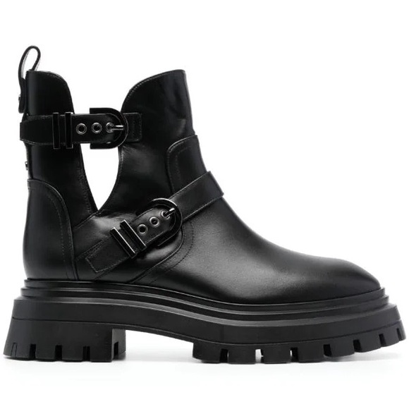 STUART WEITZMAN Buckle Fastening Leather Ankle Boots - Picture 2 of 8